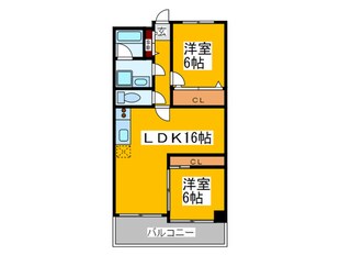 ウエスト江戸堀の物件間取画像